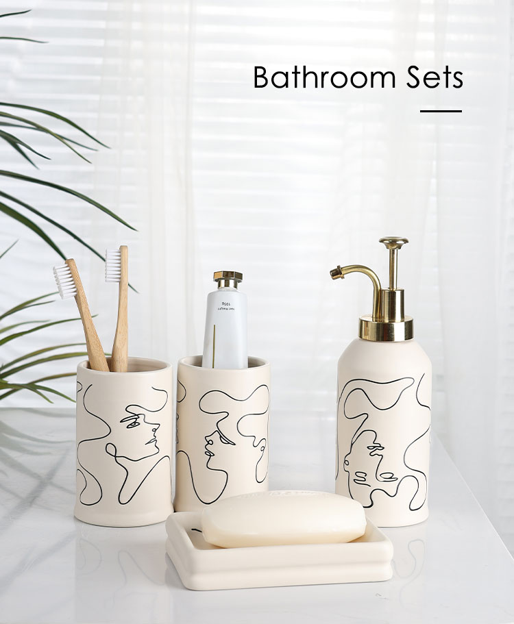 ODM-Simple-Lines-Human-Faces-Ceramic-Bathroom-Set-xq (1)