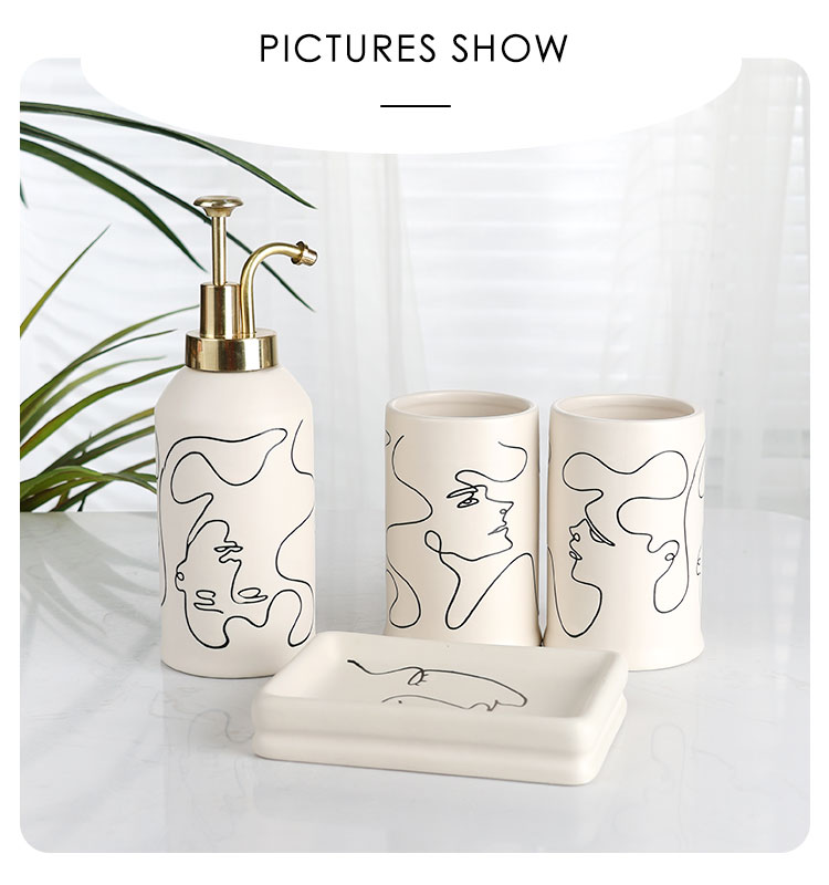ODM-Simple-Lines-Human-Faces-Ceramic-Bathroom-Set-xq (3)