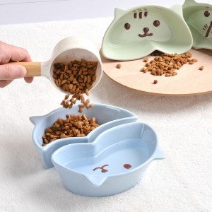 New products Manufacturer Creativity Cut Dog Cat Drinking Pet Feeder Bowl