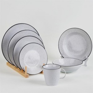 Factory Modern High Quality ODM Handmade Stoneware Dinnerware Kitchen Tableware For Hotel Restaurant