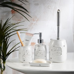 HOT SELLING BOSILUN MODERN 4PCS CERAMIC BATHROOM ACCESSORIES