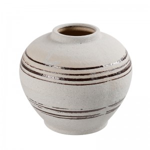 Ceramic Factory Home Decor Flower Round Pot Ceramic Vase for Art Decor