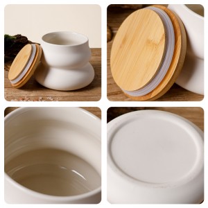 Ceramic Factory Stoneware Tea Sugar Coffee Storage Canisters for Kitchen Counter