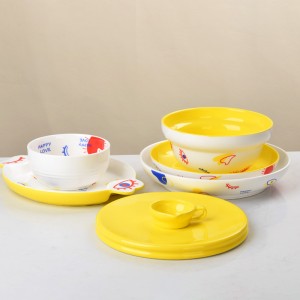 Manufacturer Decoration Stoneware Ceramic Dinnerware Tableware Bowl And Plate Set For Valentine’s Day